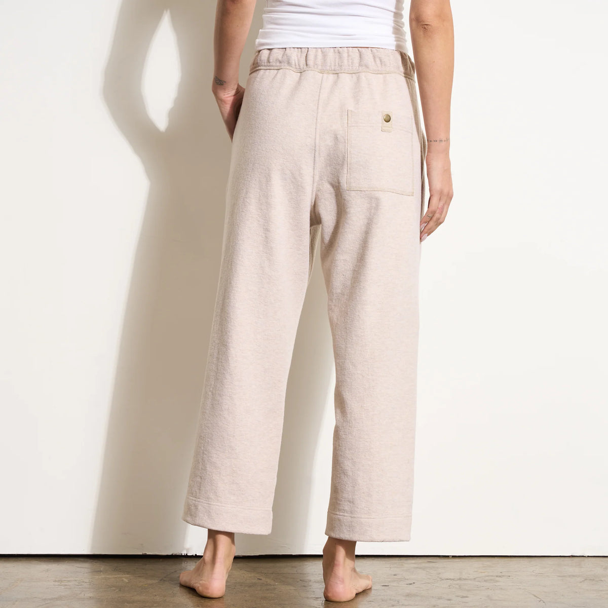 Carrot Leg High Waist Knit Casual Pant