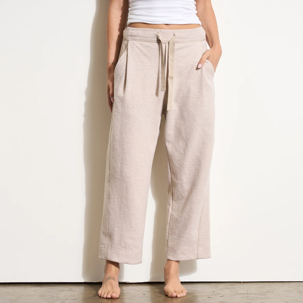 Carrot Leg High Waist Knit Casual Pant